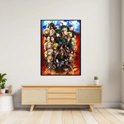 Heroes of the Scout Regiment – Attack on Titan A4 Size Wall Poster