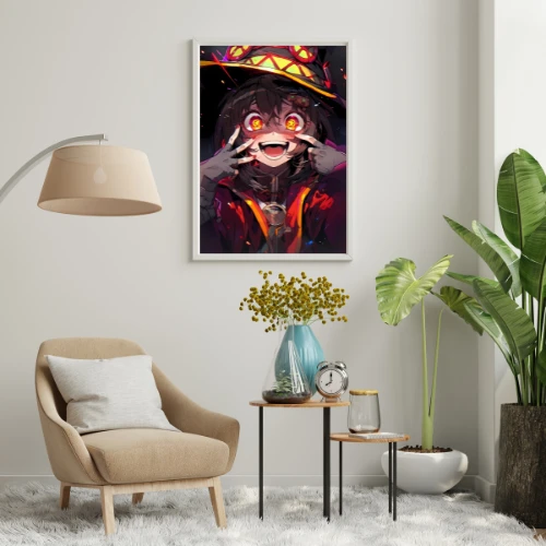 Fire Force - A4 Poster featuring Maki Oze in fiery action!