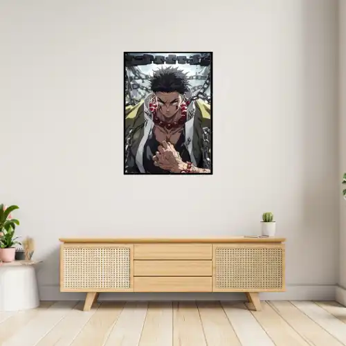 Gyomei Himejima – Stone Hashira Demon Slayer A4 Size Wall Poster