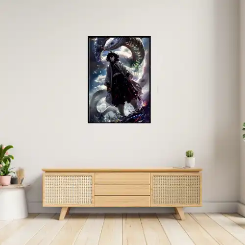 Obanai Iguro – Serpent Hashira Demon Slayer A4 Size Wall Poster