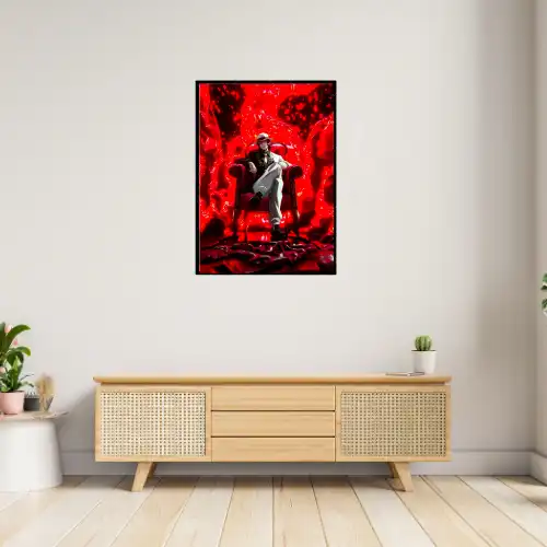 "Demon Slayer Muzan Kibutsuji A4 Premium Poster – 350 GSM High-Quality Print