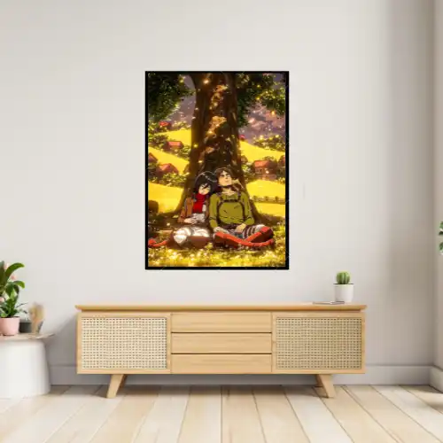 Rest by the Tree – Attack on Titan A4 Size Wall Poster